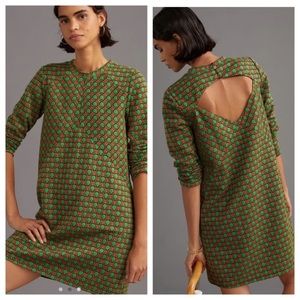 Maeve Jacquard Shift Mini Dress